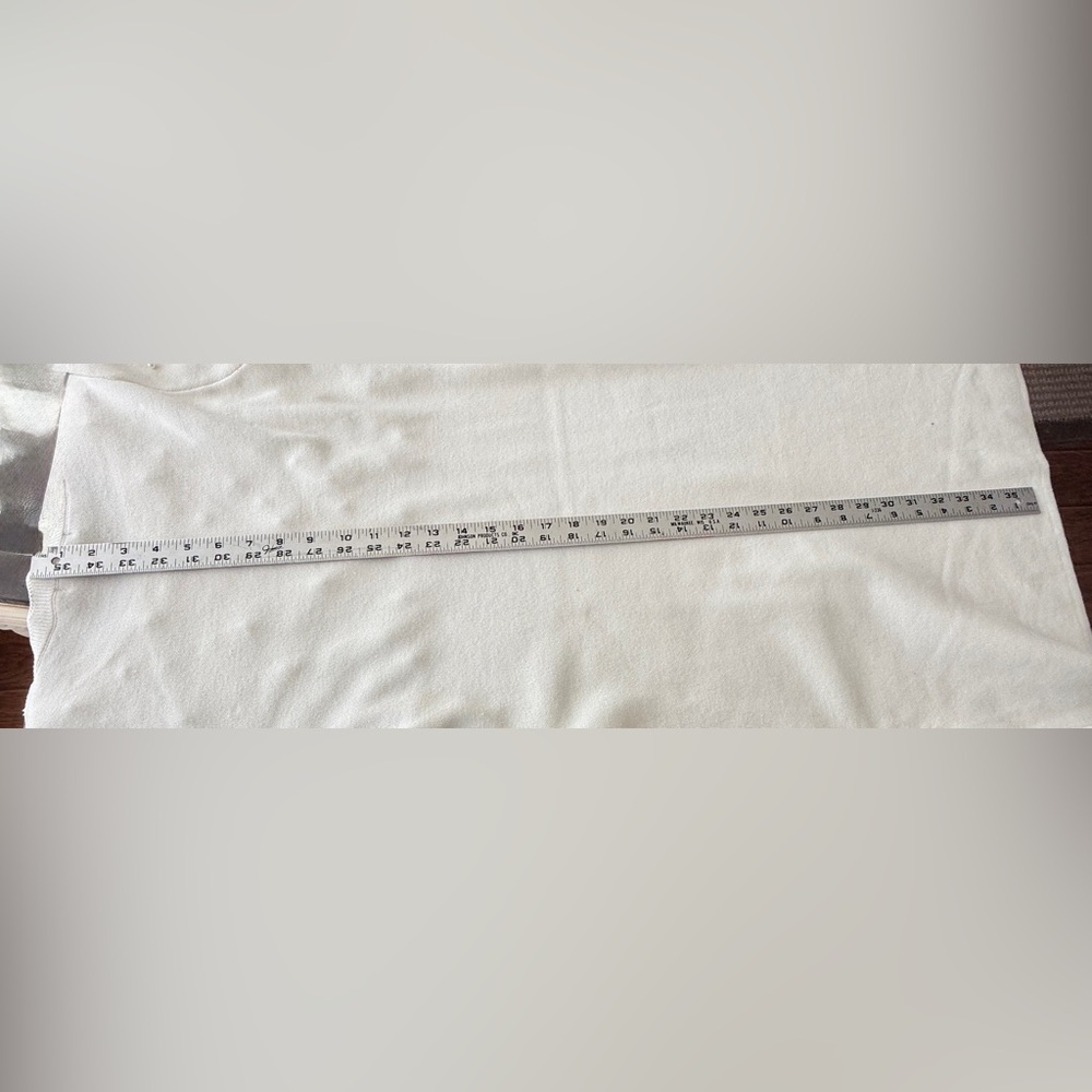 London Times NWT Elegant, white sweater dress with pearl bodice. Stunning Sz Med - Picture 8 of 15